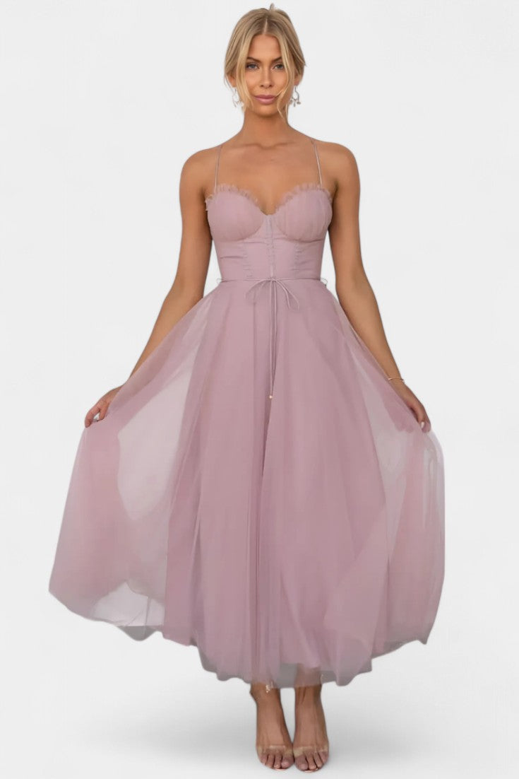 Eileen Corset Tulle - Midi Dress