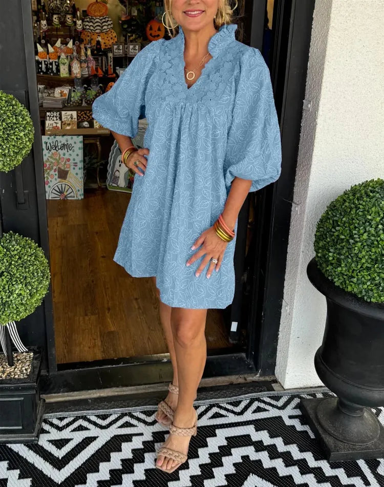 Izabella™ Cotton Jacquard Dress