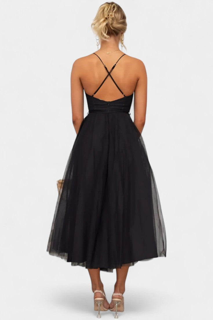Eileen Corset Tulle - Midi Dress