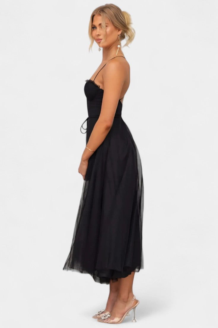 Eileen Corset Tulle - Midi Dress