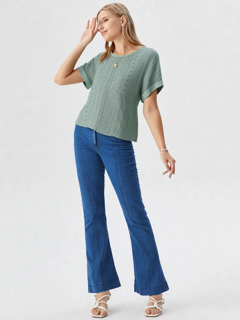 Riza - Eyelet Top