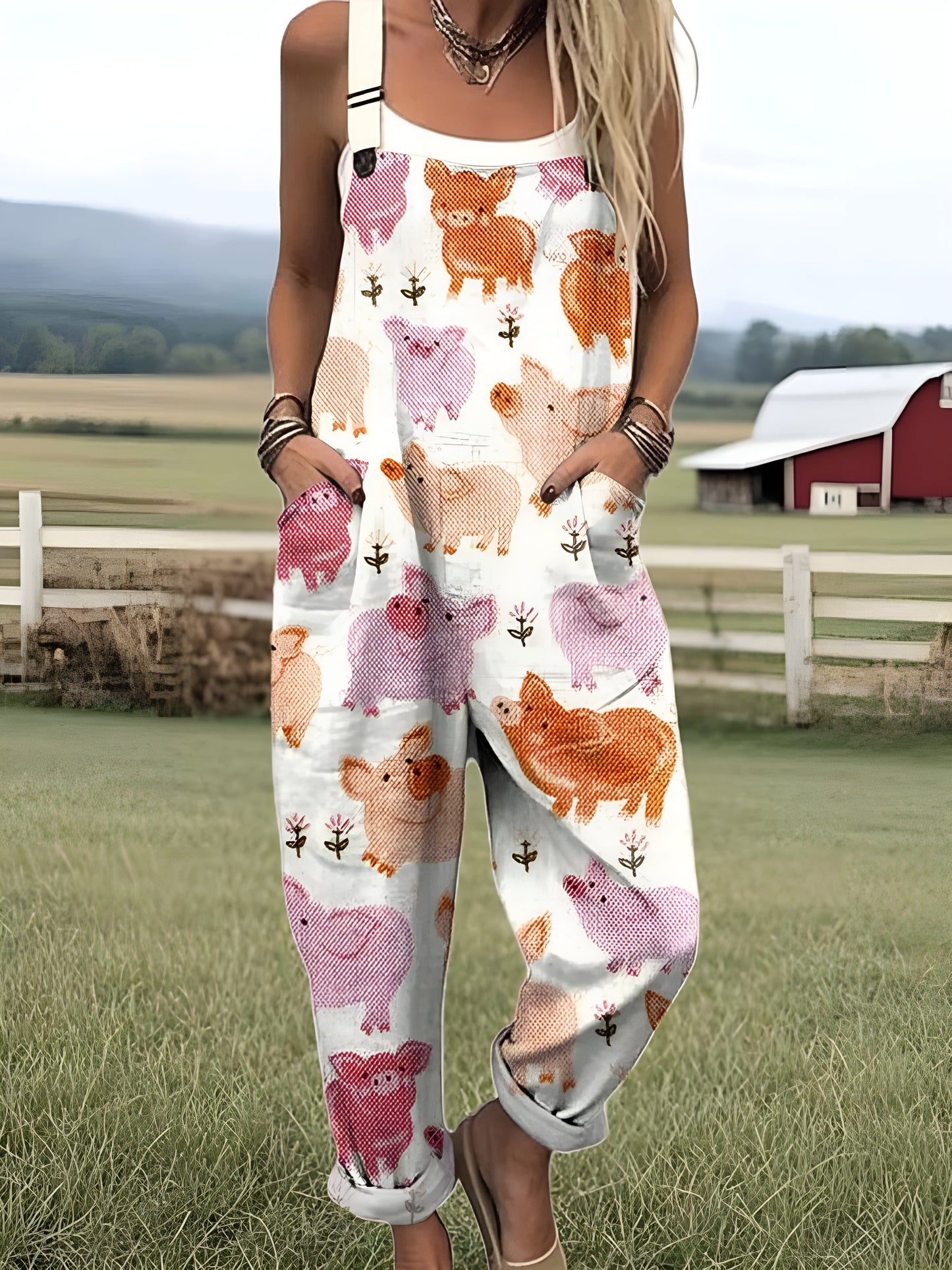 Piggy Patch Jumpsuit