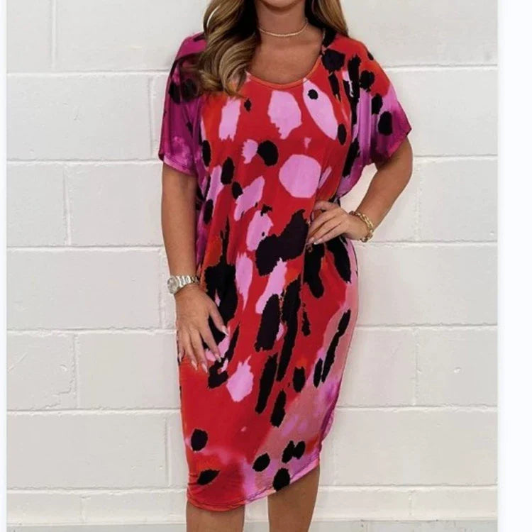 Marilyn - Leopard Print Loose Casual Dress