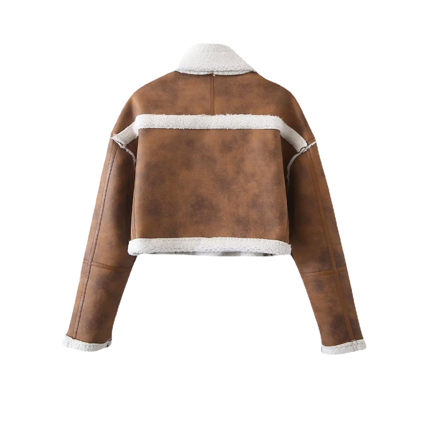 Marilyn - Brown Crop Jacket