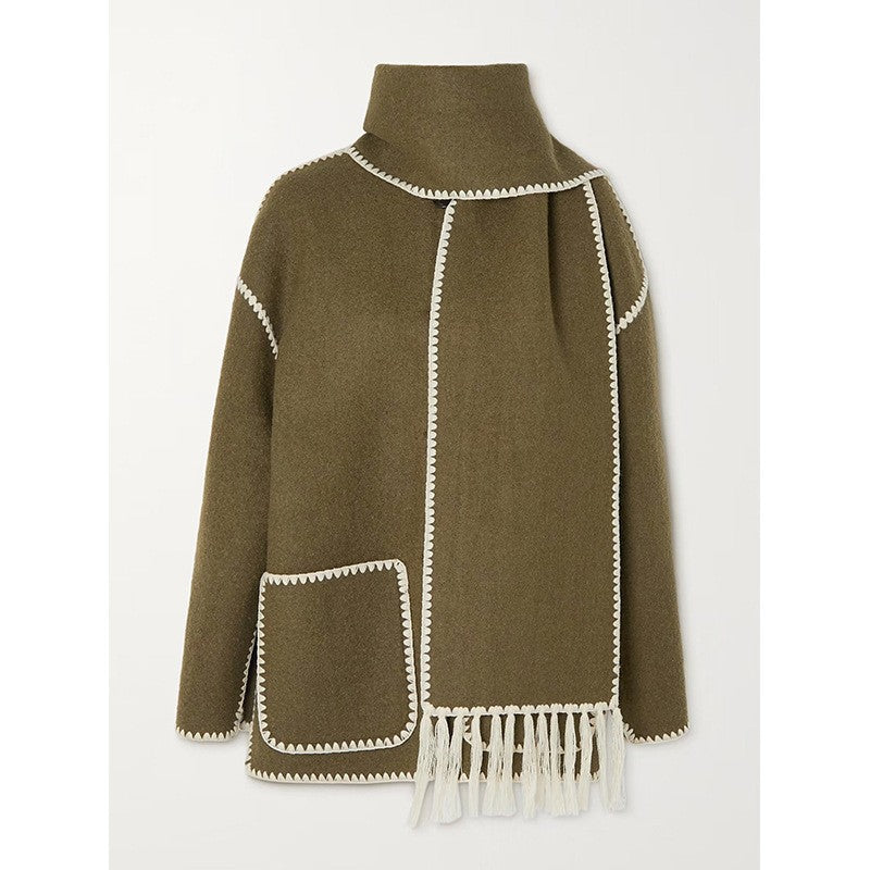 Marilyn - Long-Sleeve Faux Fur Blouse