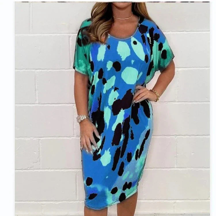 Marilyn - Leopard Print Loose Casual Dress