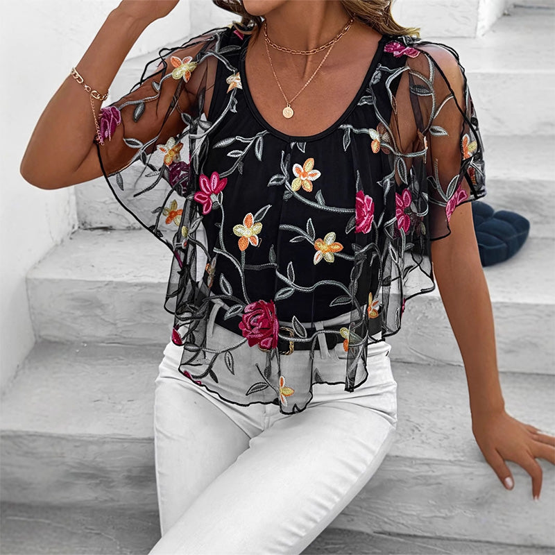 Moria™ | Lace Top with Print