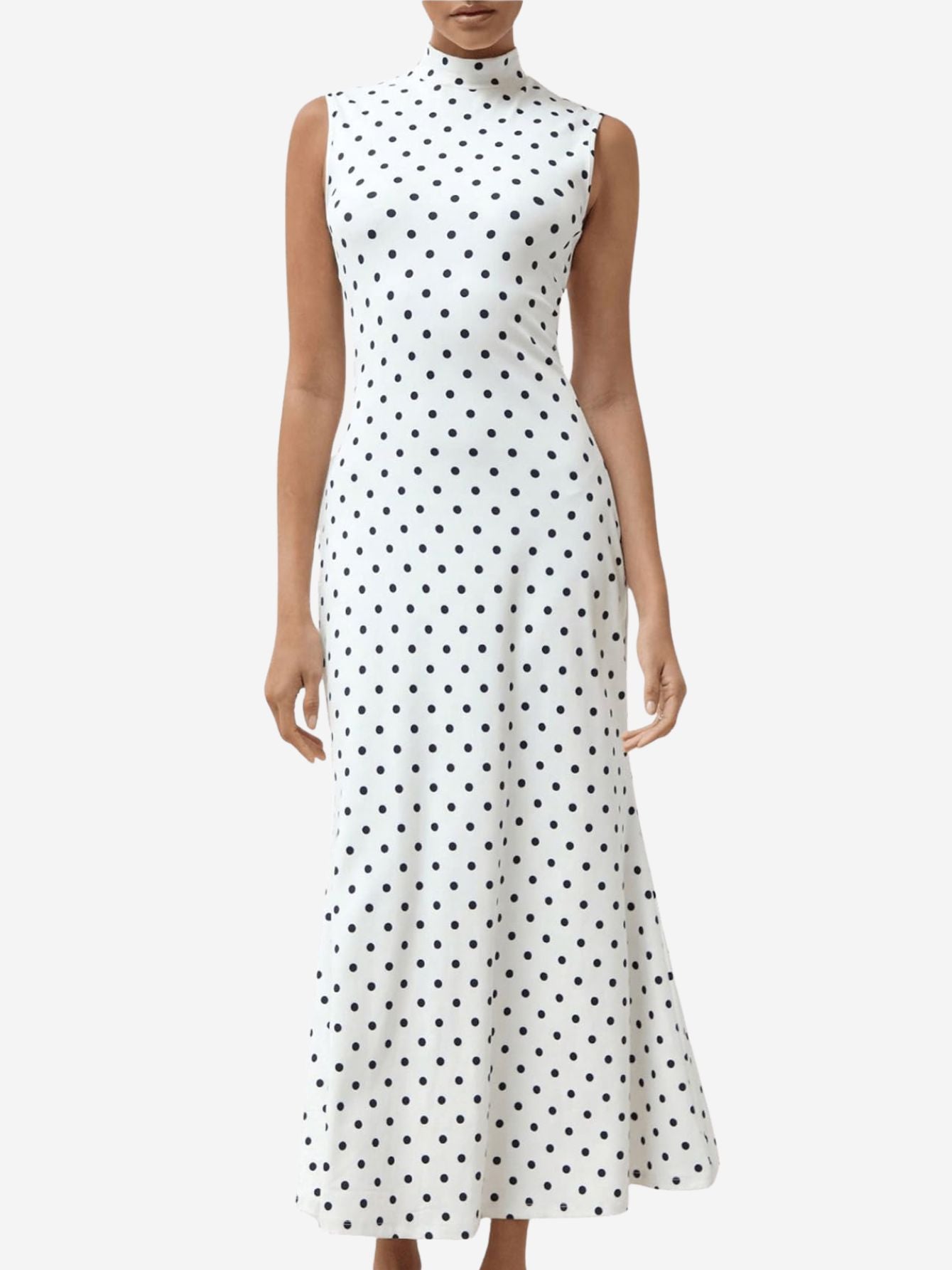 Elena | Vintage Polka Dot Maxi Dress