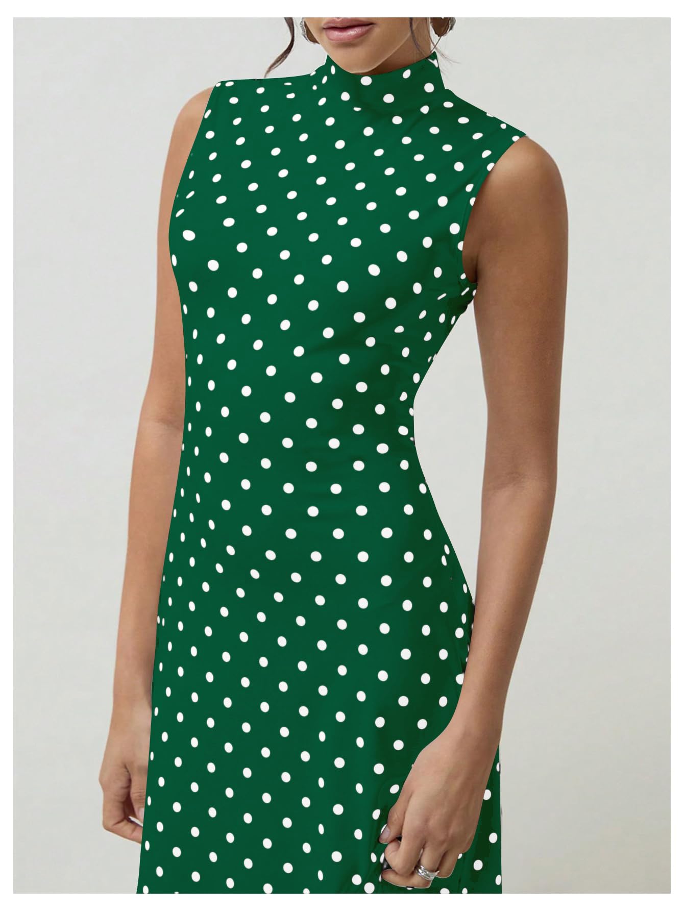 Elena | Vintage Polka Dot Maxi Dress