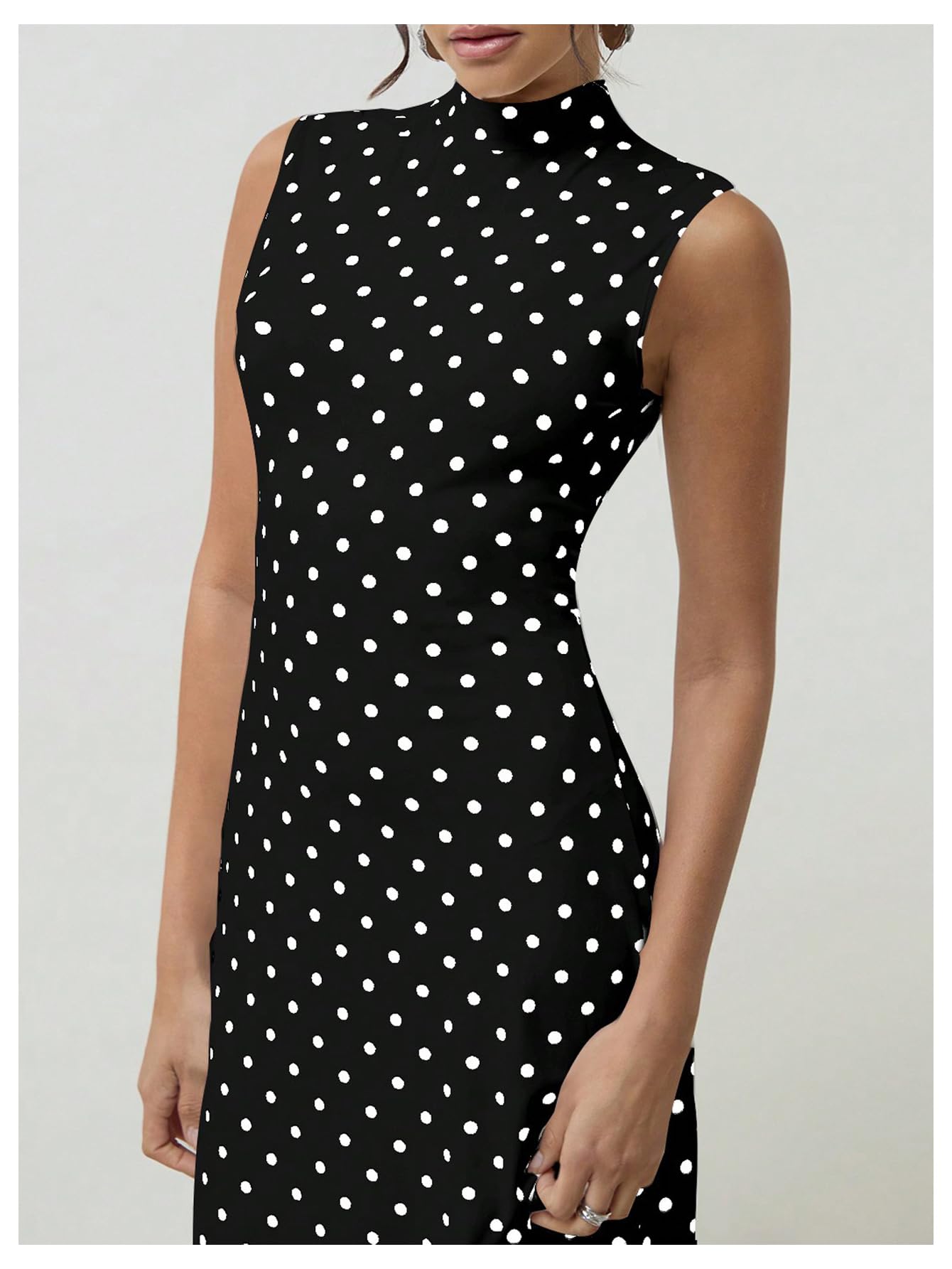 Elena | Vintage Polka Dot Maxi Dress