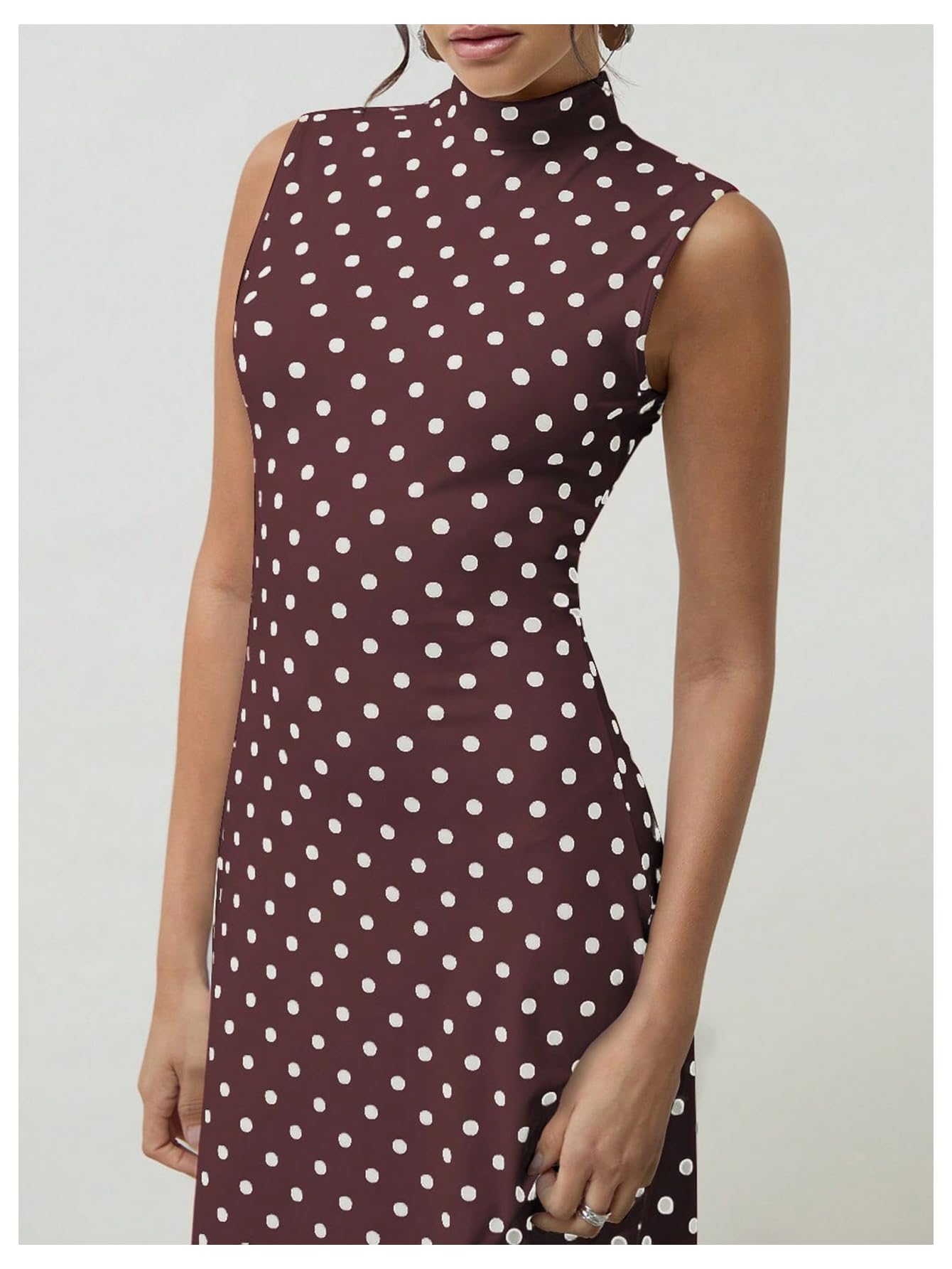 Elena | Vintage Polka Dot Maxi Dress