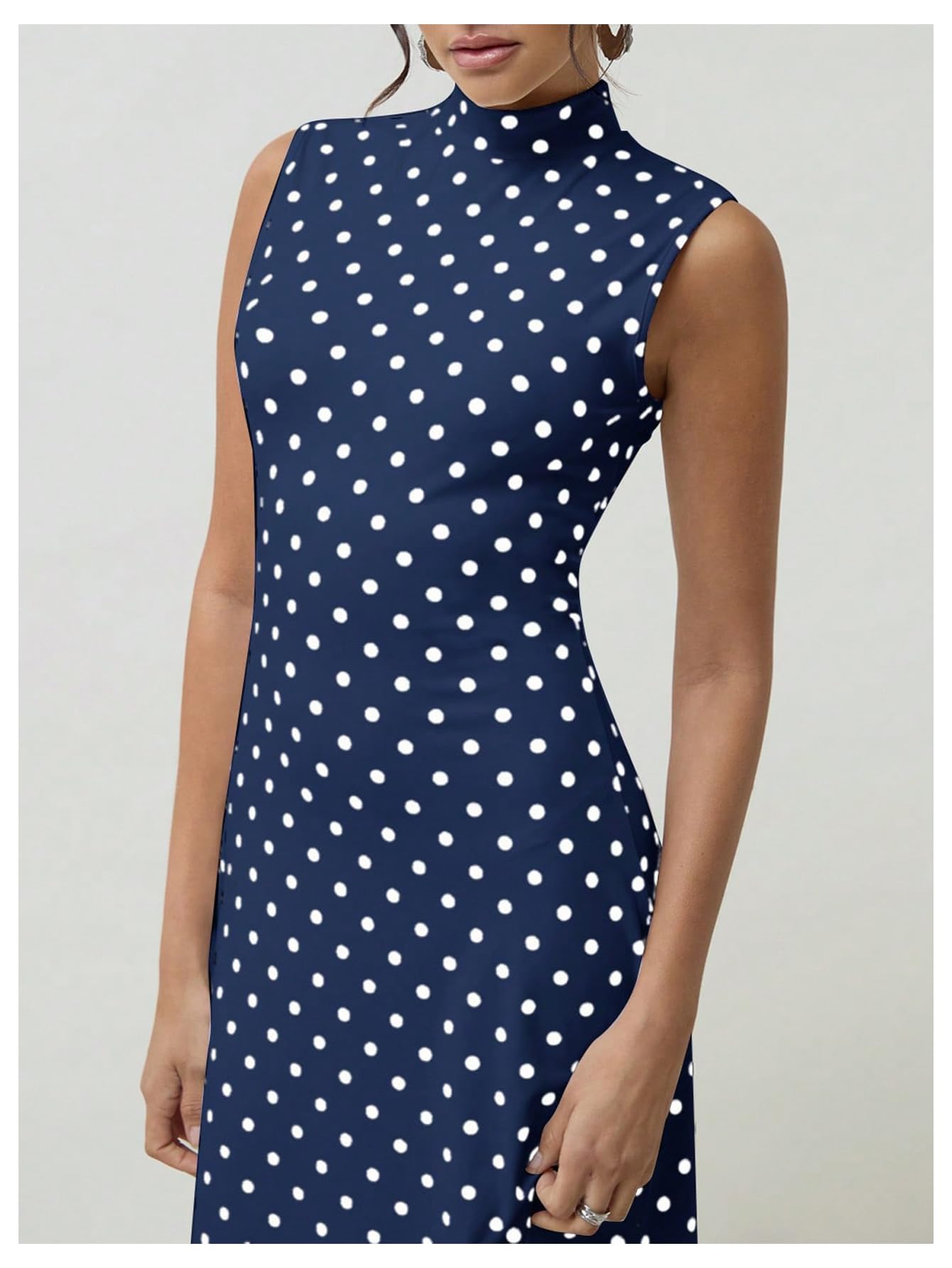 Elena | Vintage Polka Dot Maxi Dress