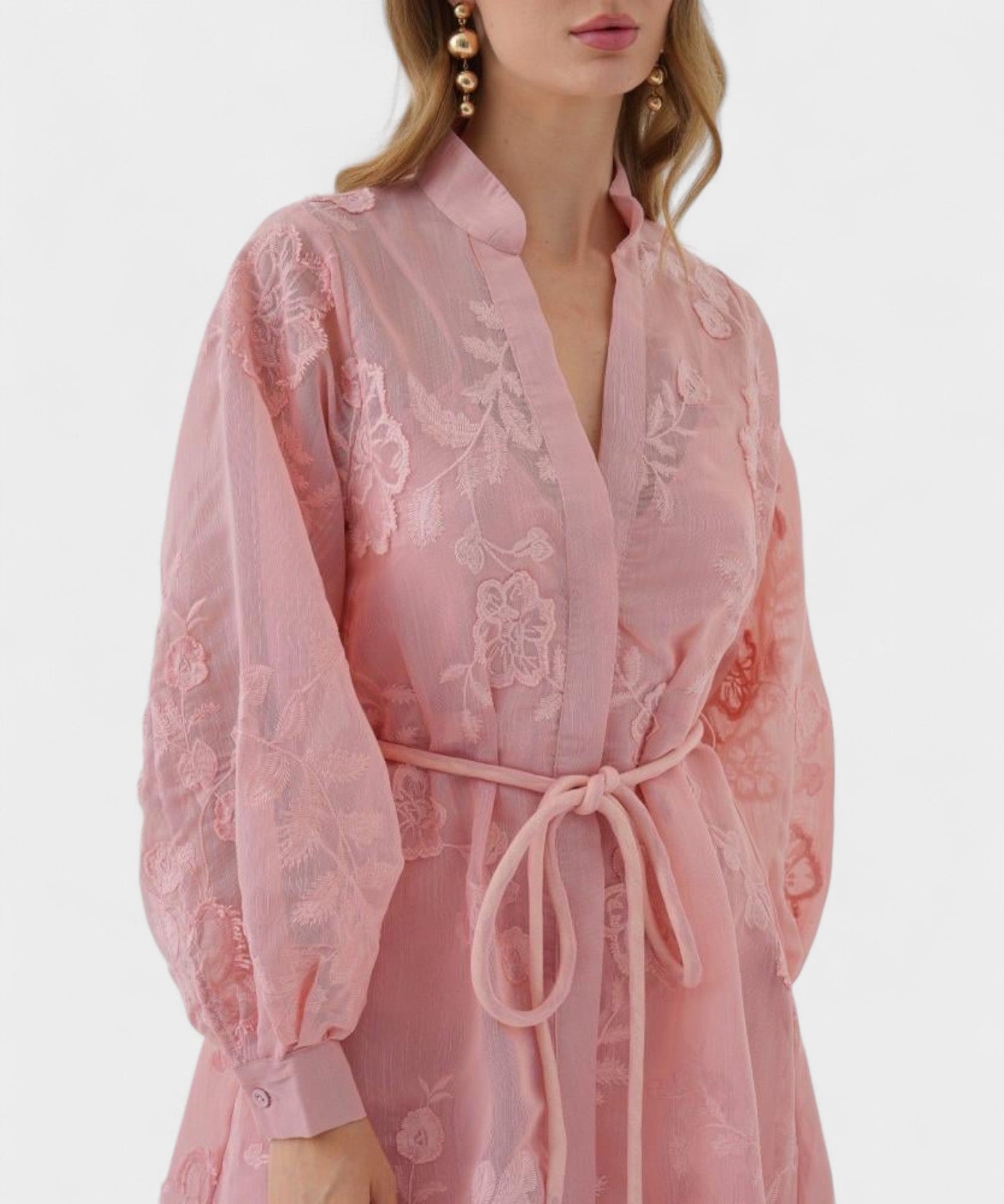 Isabella | Fantasy Jacquard Button Dress