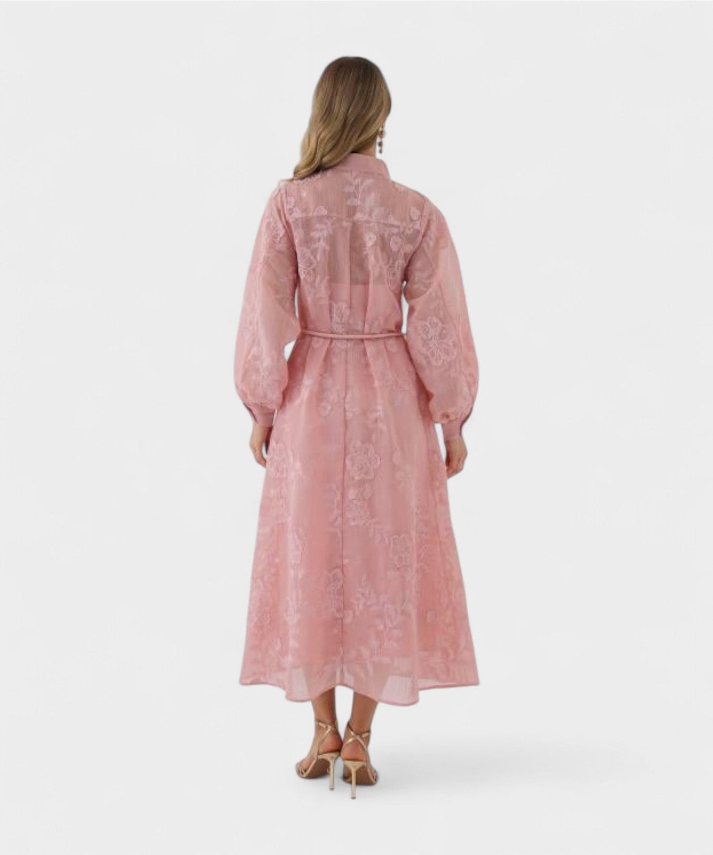 Isabella | Fantasy Jacquard Button Dress