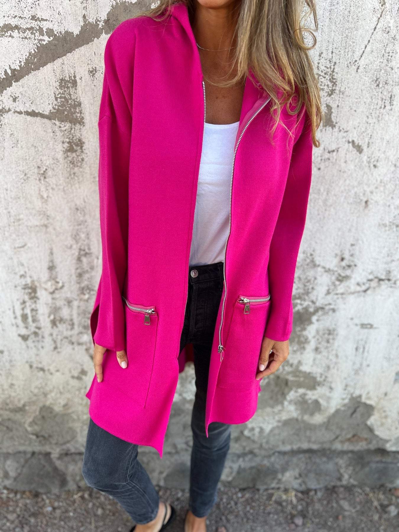 Palisades | Long Zip-Up Cardigan