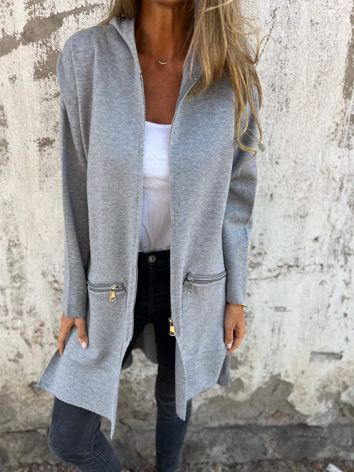 Palisades | Long Zip-Up Cardigan