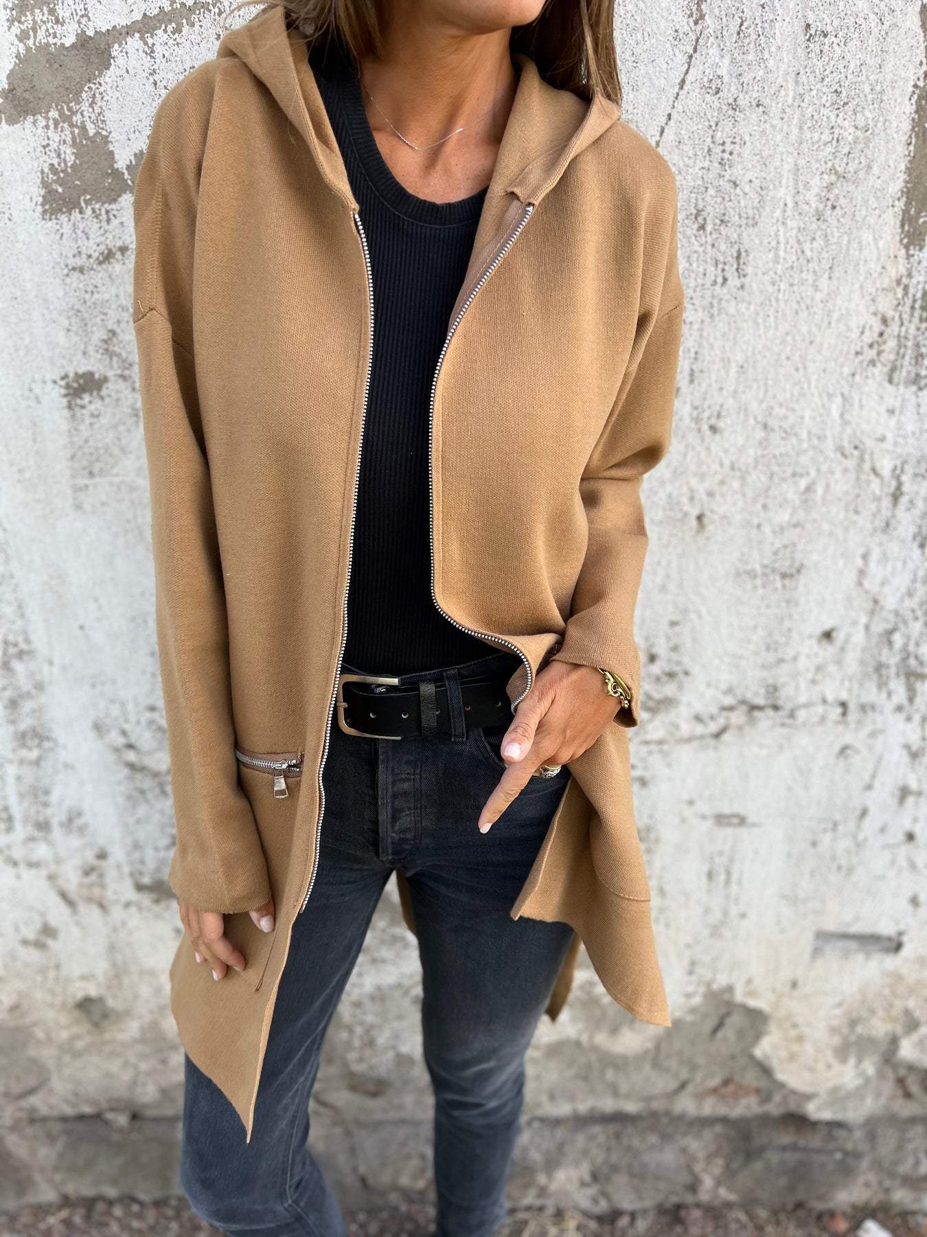 Palisades | Long Zip-Up Cardigan