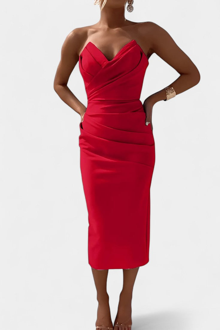 Iveta - Strapless Backless Dress