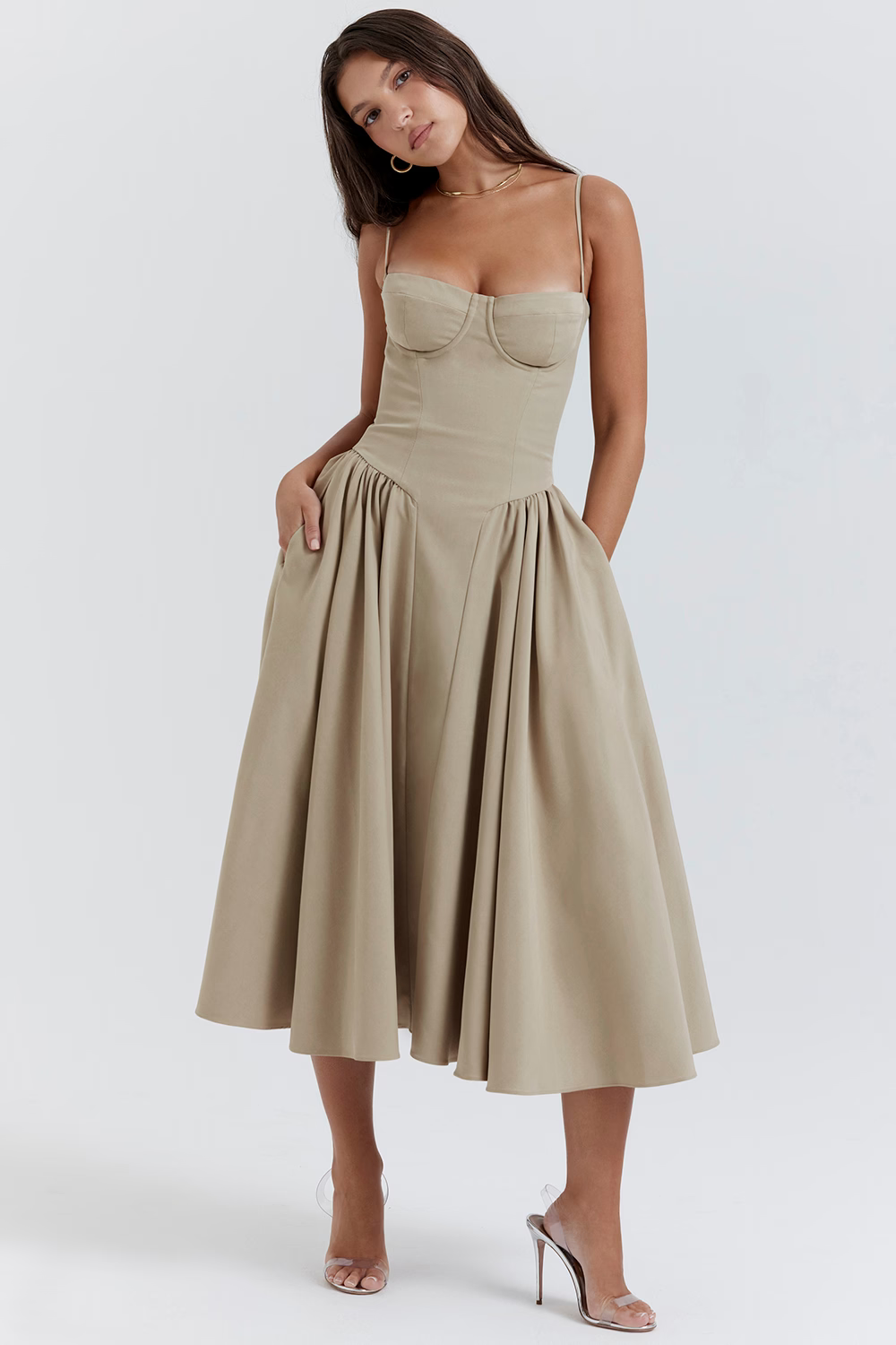 Felicity - Corset Midi Dress