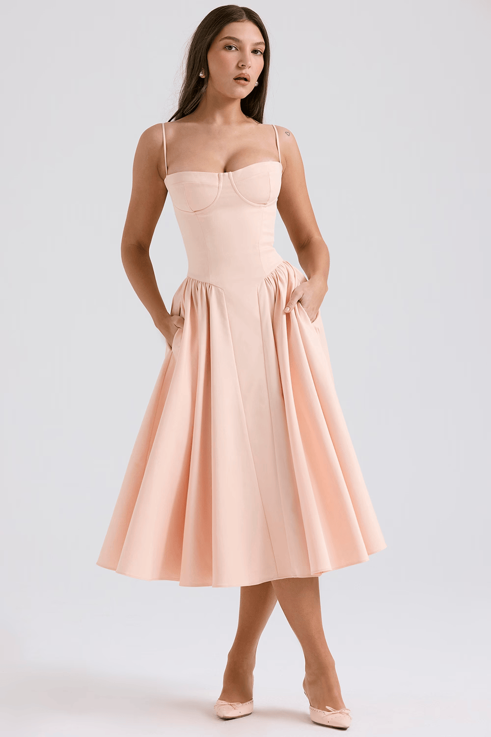 Felicity - Corset Midi Dress