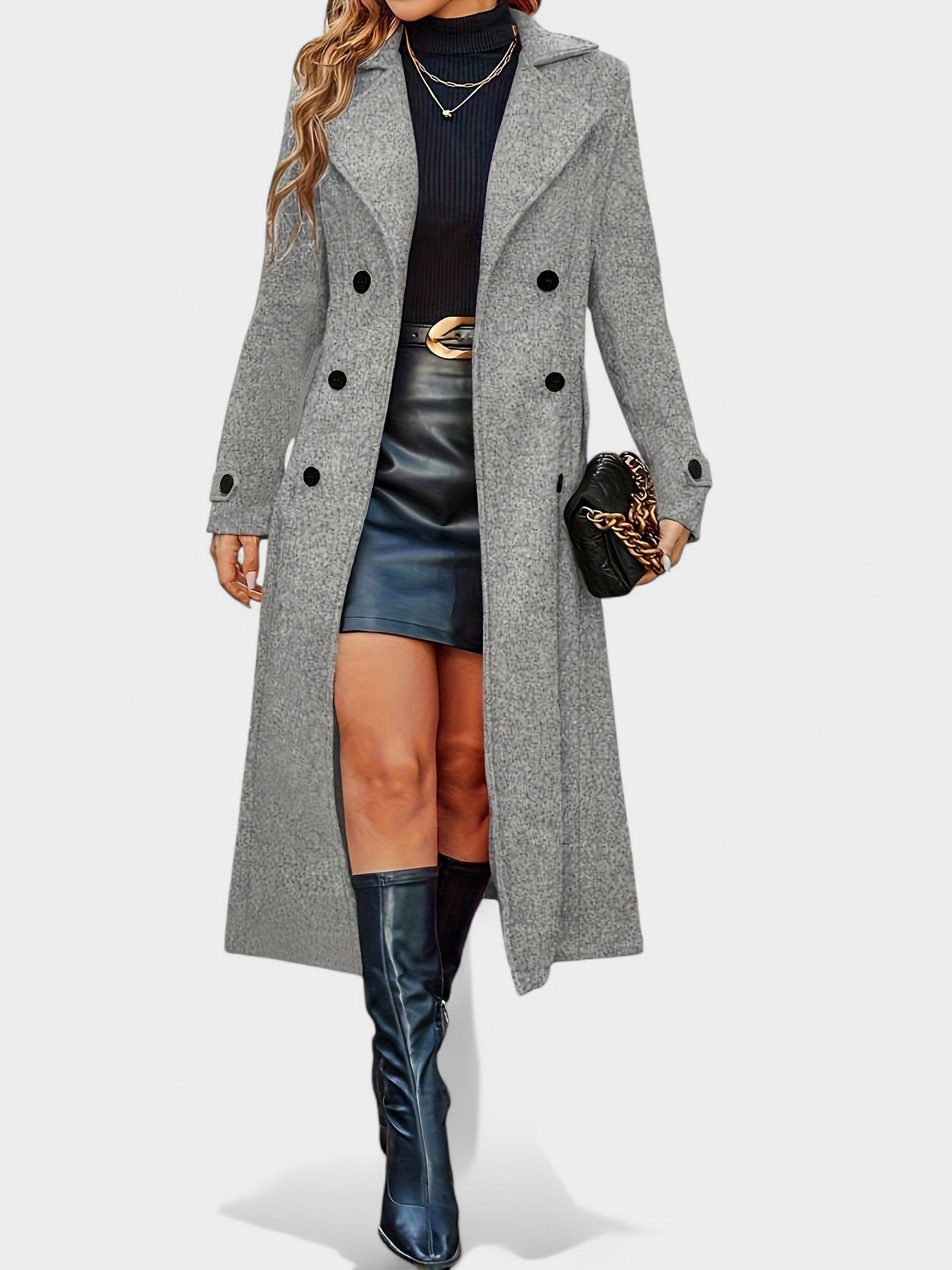 Victoria | Double-Breasted Lapel Overcoat