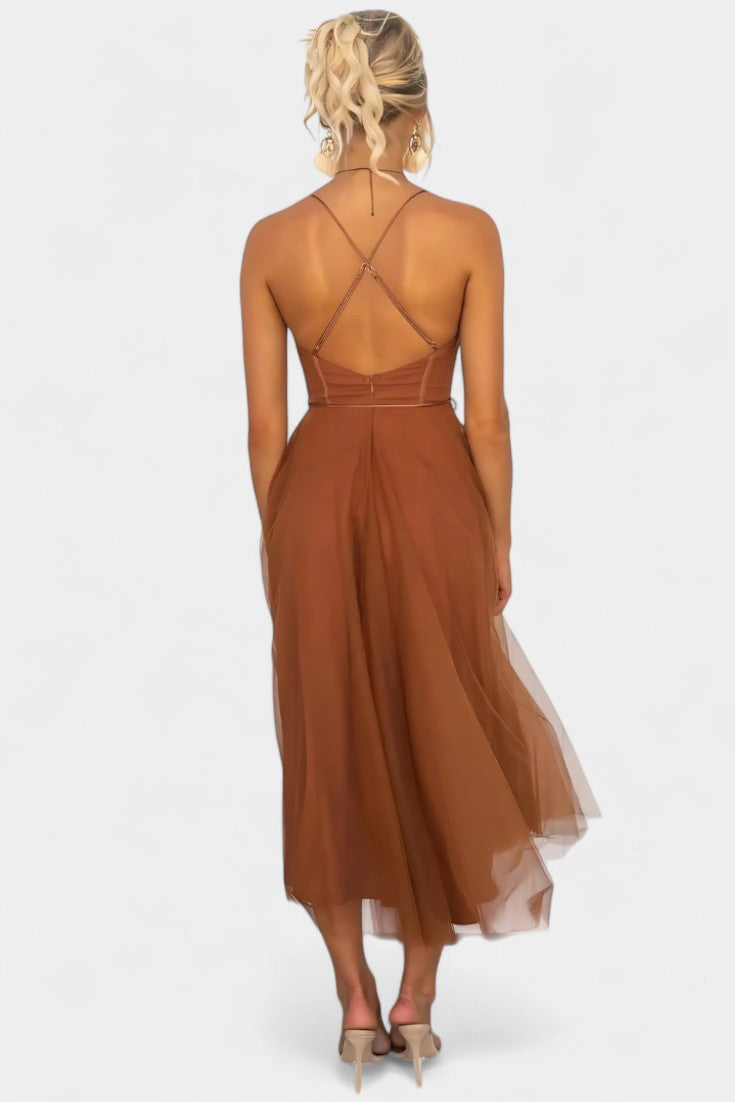 Eileen Corset Tulle - Midi Dress