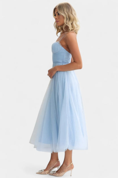 Eileen Corset Tulle - Midi Dress