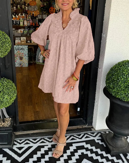 Izabella™ Cotton Jacquard Dress