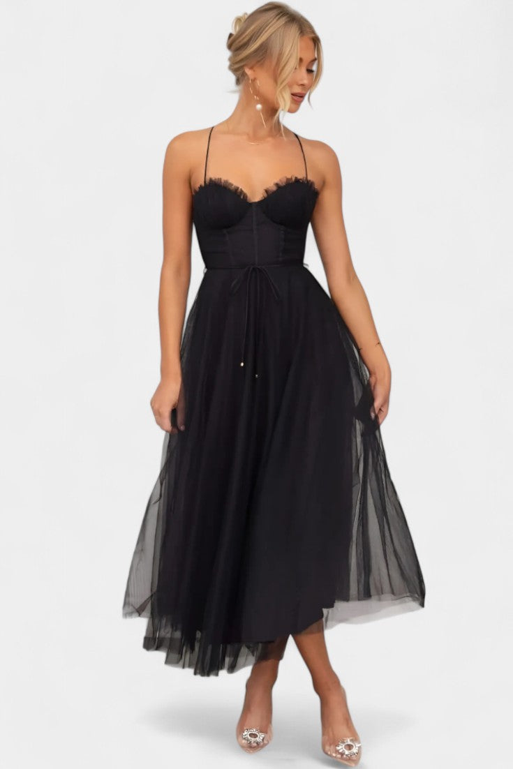 Eileen Corset Tulle - Midi Dress