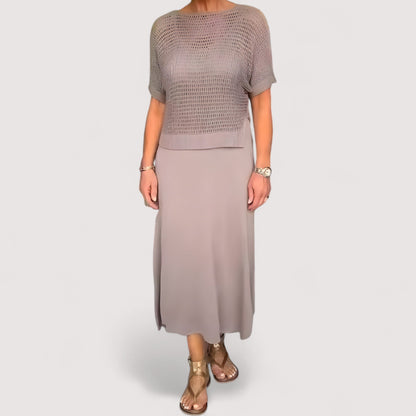 Eleanor™ | Summer Dress with Knitted Top
