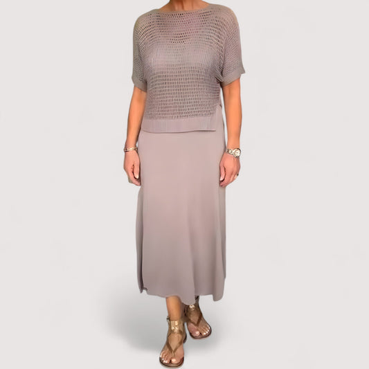 Eleanor™ | Summer Dress with Knitted Top