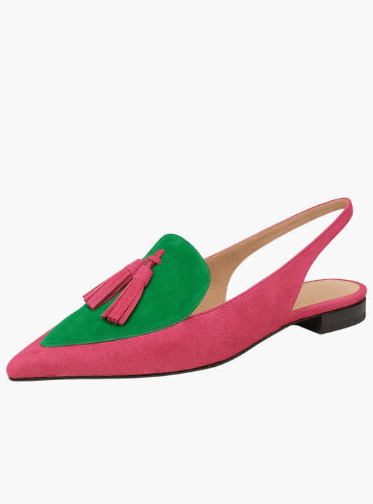 Quelia - Pointed Slingback with Tassels