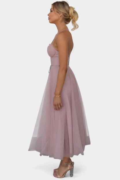 Eileen Corset Tulle - Midi Dress