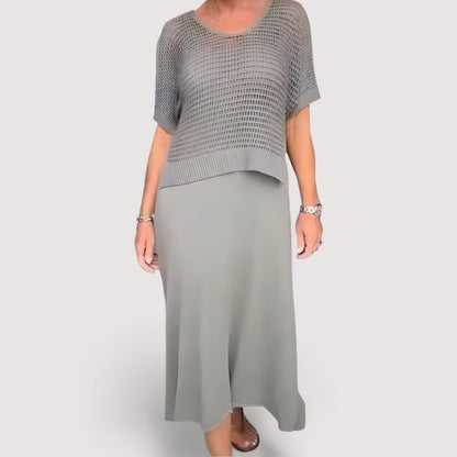 Eleanor™ | Summer Dress with Knitted Top
