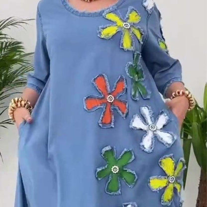 Marilyn - Casual dress with round neck