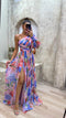 Blue and pink