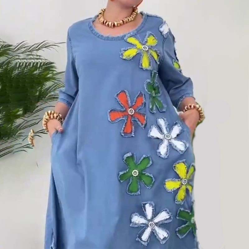 Marilyn - Casual dress with round neck