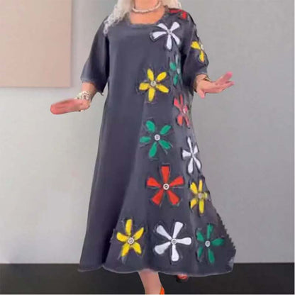 Marilyn - Casual dress with round neck