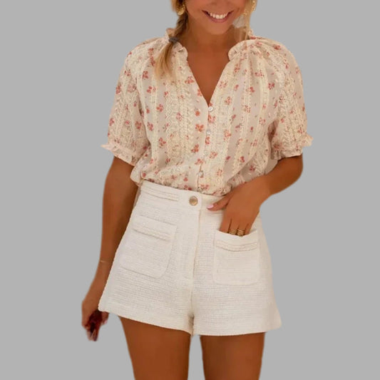 Elina™ | Floral Blouse with Summery Charm