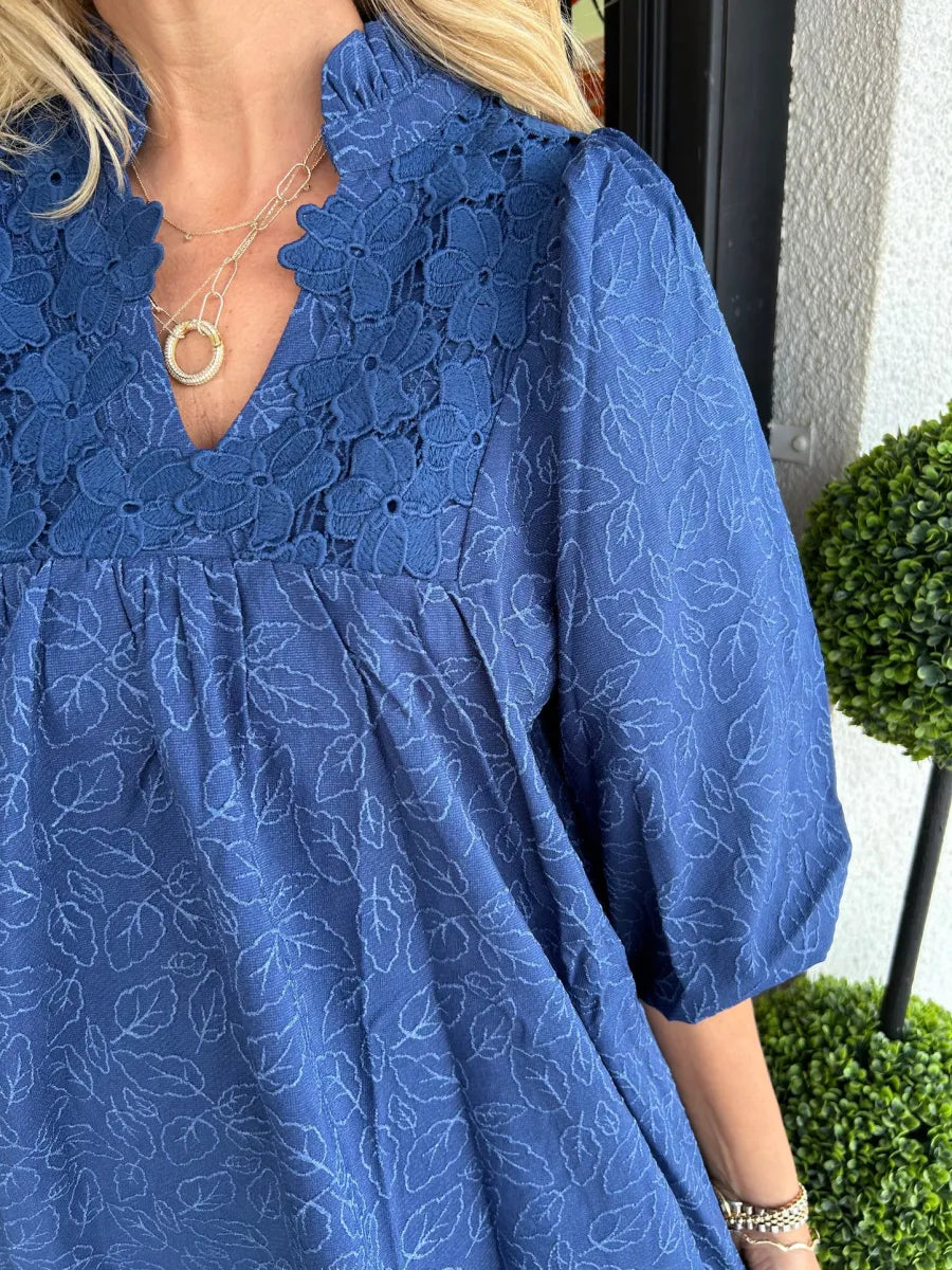 Izabella™ Cotton Jacquard Dress