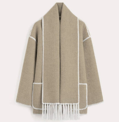 Marilyn - Long-Sleeve Faux Fur Blouse
