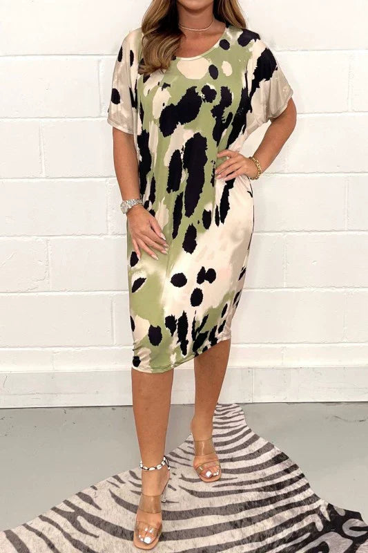 Marilyn - Leopard Print Loose Casual Dress