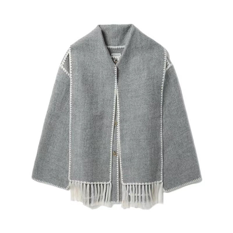 Marilyn - Long-Sleeve Faux Fur Blouse