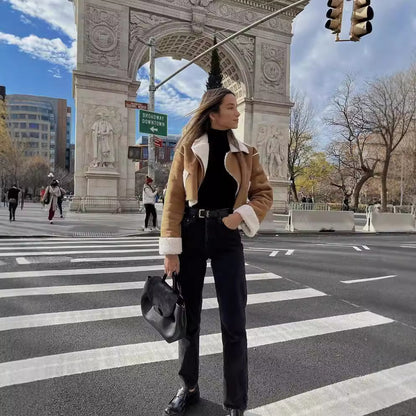 Marilyn - Brown Crop Jacket