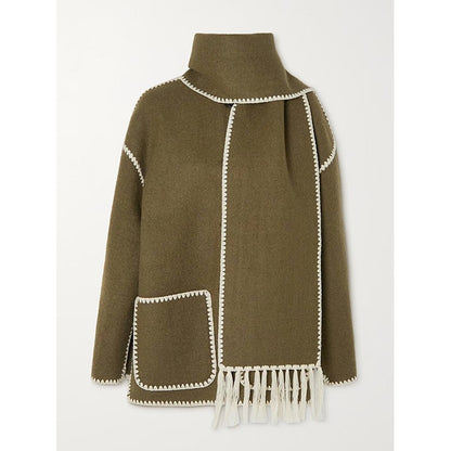 Marilyn - Long-Sleeve Faux Fur Blouse