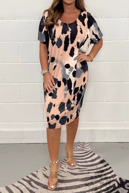 Marilyn - Leopard Print Loose Casual Dress