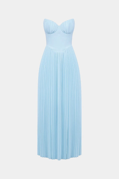 Alyce - Strapless Pleated Dress