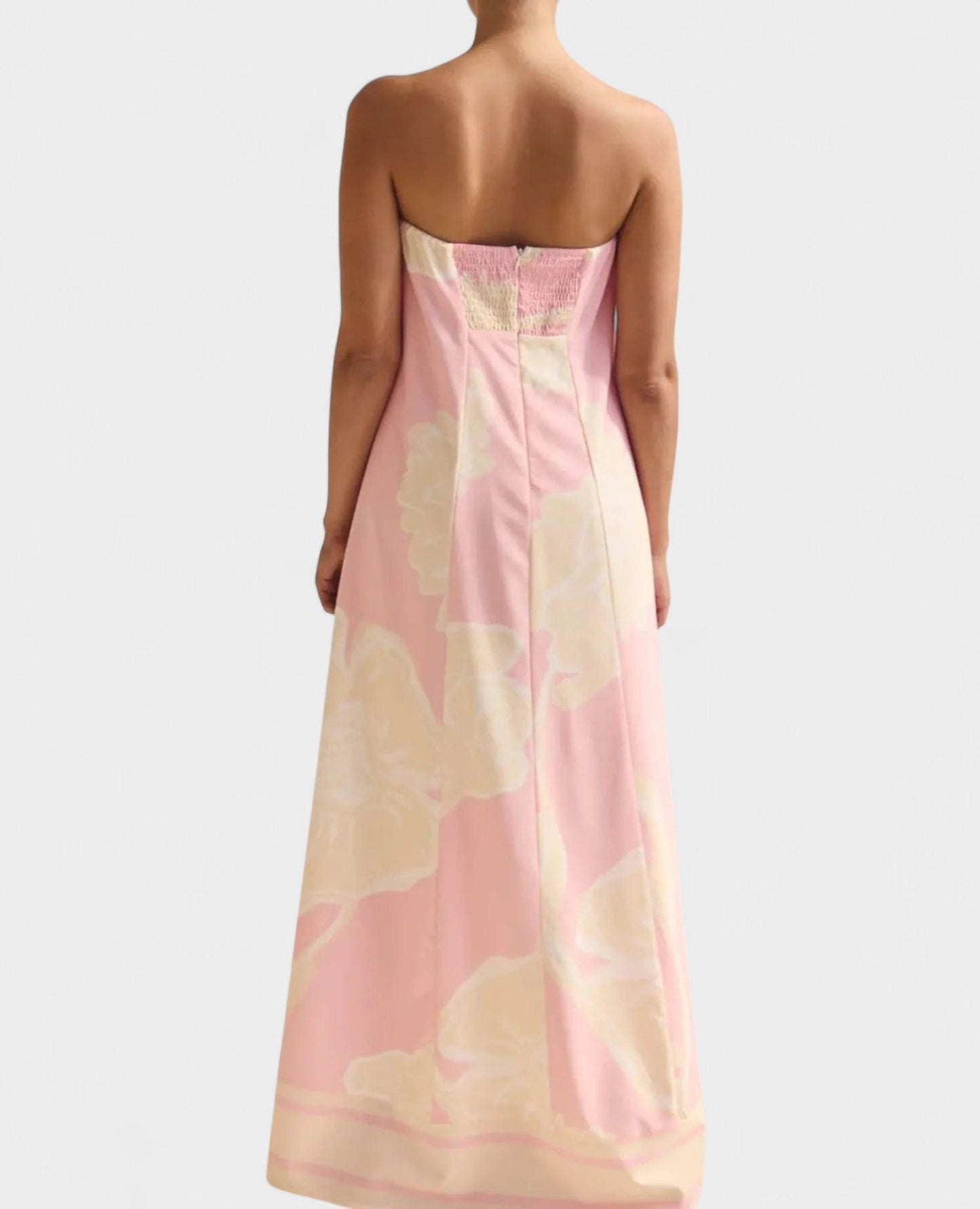 Aria | Geometric Off-Shoulder Maxi Dress