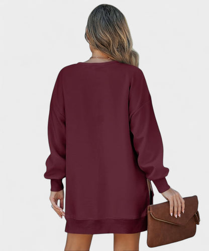 Aria | Oversized Zip-Slit Sweatshirt