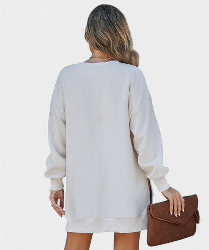 Aria | Oversized Zip-Slit Sweatshirt